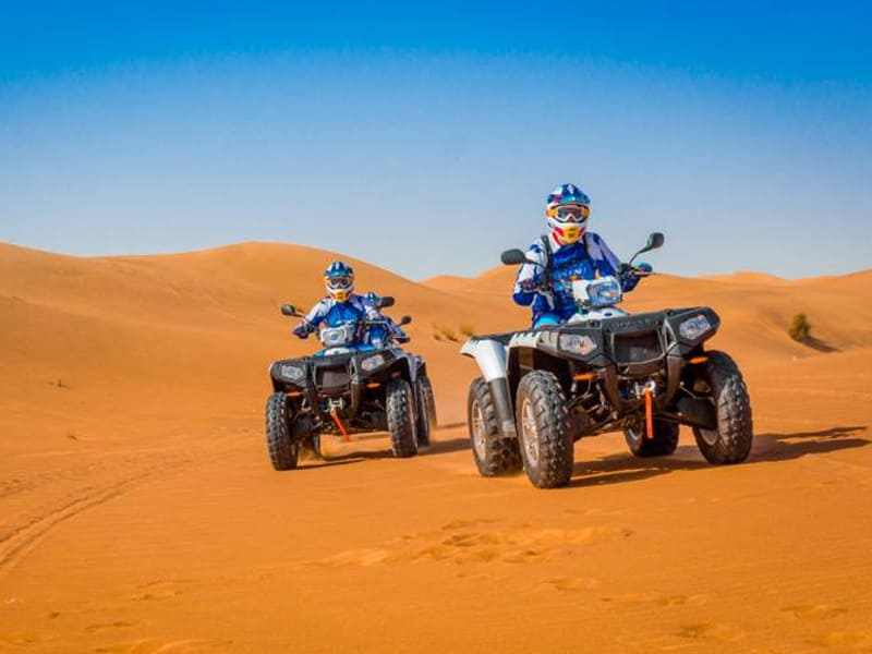 In-Circle Quad Bike in the Desert Safari in dubai 2